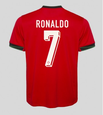 Portugal Cristiano Ronaldo #7 Primera Equipación Eurocopa 2024 Manga Corta